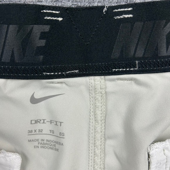 Nike Golf Pants Men 38x32 Light Bone Beige Dri-FIT Straight Leg Tech Performance - Picture 6 of 14